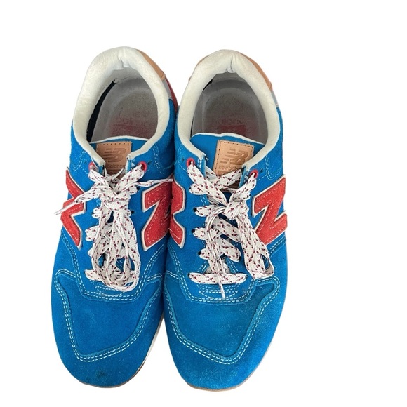 New Balance 996 Women’s Blue Red Suede Size 7 Rare Large N Retro Like New - Picture 4 of 12